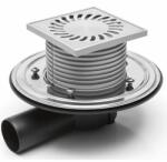 MCH Chudej Sifon de pardoseala MCH universal cu iesire orizontala DN 50 H reglabil, otel inox cu flansa (MCH.381B)