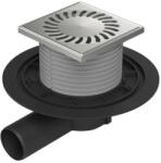 MCH Chudej Sifon de pardoseala MCH universal cu iesire orizontala DN 50 H reglabil, otel inox (MCH.381A)