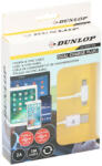 Dunlop Micro USB/Type-C adatkábel - 2A - fehér - 100cm