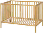 Petite&Mars Nela Beech Wood Fa Kiságy 120x60cm - Természetes Megjelenéshez és Biztonságos Alváshoz