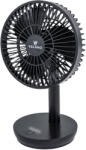 Velano Asztali Ventilátor - 2000 mAh Akkumulátor, 4 sebességfokozat - Fekete (VELWEBS0009) (POW-VELWEBS0009)
