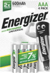 Energizer Universal 600mAh HR03/4BP NiMH mikro akkumulátor AAA tölthető elem (Energizer-Universal-HR03-4-700)