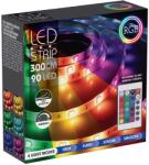 ProGarden 3 m-es 90 RGB LED-es SMD5050 szalag, hálózati adapterrel, távirányítóval, színes, IP44 (ALE000100)