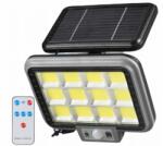DekorTrend 144 LED-es 12 paneles napelemes halogén reflektor mozgásérzékelővel, IP65, DT (8632)