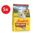Josera Junior Mini Duck & Salmon - szárazeledel kistestű kölyökkutyák számára 5 x 900 g - csui