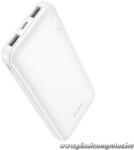 hoco. J128 - 10000mAh nagy kapacitású, ultravékony power bank két USB-A kimenettel (6942007621168)