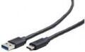 Gembird USB kábel USB-A - USB-C 1.8m fekete USB3.0 GEMBIRD CCP-USB3-AMCM-6