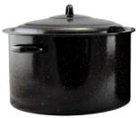 BAZÁR Oală adâncă cu suprafață emailată 31, 5l 45cm - urme, smalț deteriorat X00940