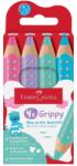Faber-Castell Színesceruza készlet, GRIP Jumbo, 4db-os, pasztell (6) (110702)