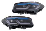 KITT Faruri Full LED BMW F10/F11 5 Seria 2011-2013, design G30, pentru Xenon (HLBMF10NLG)