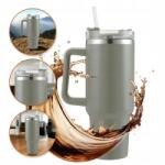 eCarla Termosz bögre szívószállal, 1000 ml, szürke (5903678583804)