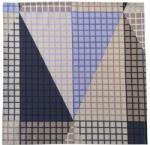  Textil szalvéta - 40x40 cm kék-szürke kockás mintával