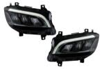 KITT Faruri Full LED negre pentru Mercedes Sprinter W907 halogen 2019-2023 (HLMBW910)