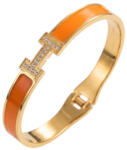 ElectraStore Bratara Hermina Portocalie Cu Cristale Zirconia (C4752)