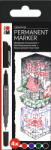  Marabu Permanent Marker Graphix kétvégű tűfilc szett - "ONCE UPON A TIME", 4 db