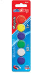 OffiShop Magneti pentru frigider sau tabla magnetica, diametru 2 cm, set 6 bucati, multicolor (JOC41637)