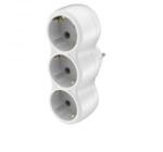 BRAYTRON Triplu Stecher Schuko Linear Cu Prot. Alb (br-by72-02031)
