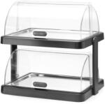 Hendi Hűthető bemutatótálca rolltop fedővel - kétszintes - 440x320x(H)440 mm - HENDI 871812