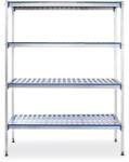 Hendi Alumínium tárolóállvány - 4 polcos - 1280x405x(H)1685mm - HENDI 812273