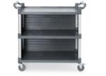 HENDI Szervizkocsi - PP - 3 szintes - nagy - AmerBox - A polc oldalpaneljeit tartalmazza - 1010x500x(H)960mm - HENDI 816271