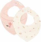 Little Dutch Baveta bandana dublata din bumbac organic - set 2 bucati - Fairy Blossom / Blossom - Little Dutch Bavata