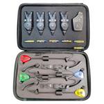 Wind Blade Set 4 avertizori/senzori pescuit cu statie si set 4 swingere Wind Blade si geanta de protectie 517