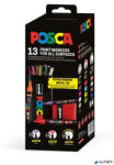 uni Dekormarker készlet, Posca fém dobozos, UNI "Posca", 13 különböző szín - alter