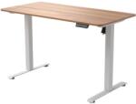 Antares Електрическо бюро Antares - KENTO, 120 x 60, светъл орех/бяло (KENTO-WHITE/LIGHT WALNUT) - digit