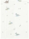 Bimbidreams Бебешки чаршаф с ластик Bimbidreams - Trex, 50 x 80 cm, White/Green (8499000702441) - baby