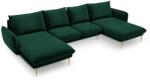 Cosmopolitan Design Coltar in forma de U cu 6 locuri Vienna cu tapiterie din catifea (COS_U_51_C1_VIENNA5)
