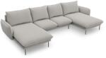 Cosmopolitan Design Coltar in forma de U cu 6 locuri Vienna cu tapiterie din tesatura structurala (COS_U_52_F1_VIENNA3)