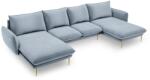 Cosmopolitan Design Coltar in forma de U cu 6 locuri Vienna cu tapiterie din catifea (COS_U_51_C1_VIENNA2)