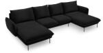 Cosmopolitan Design Coltar in forma de U cu 6 locuri Vienna cu tapiterie din catifea (COS_U_51_F1_VIENNA8)
