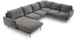 Cosmopolitan Design Coltar in forma de U cu 7 locuri Vienna cu tapiterie din catifea (COS_UR_51_F1_VIENNA6)