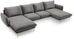 Cosmopolitan Design Coltar in forma de U cu 6 locuri Vienna cu tapiterie din catifea (COS_U_51_C1_VIENNA6)