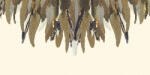  Eijffinger MUSEUM 307409 FANCY FEATHER Vintage Díszes madártoll kompozíció krémszín arany szines falpanel (307410)