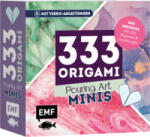 Edition Michael Fischer 333 Origami Minis - Pouring Art - Dein dekorativer Wendeblock zum kreativen Falten & Notieren | Edition Michael Fischer
