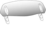 Puig Multiadjustable visor PUIG clip-on transparent (209658)
