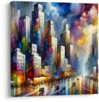 Dovido Tablou panoramă urbană abstractă - 40x40