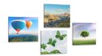Dovido Set tablouri zborul cu balonul deasupra peisajului - 4x 60x60
