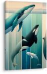 Dovido Tablou eleganța balenelor sub apă - 20x30