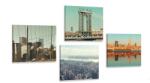 Dovido Set tablouri vedere la orașul New York - 4x 60x60