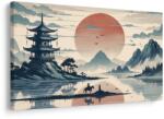 Dovido Tablou peisaj japonez cu călăreț - 150x100