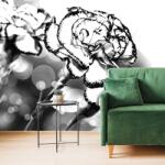 Dovido Tapet autoadeziv garoafă în design alb-negru - 392x264