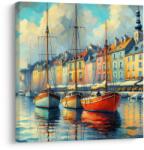 Dovido Tablou liniștea după-amiezii în port - 20x20
