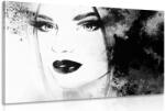 Dovido Tablou portretul feminin la modă în design alb-negru - 150x100
