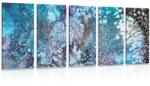 Dovido Tablou 5-piese abstracție din acuarelă - 100x50