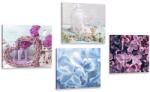 Dovido Set tablouri natura moartă de felinare și flori - 4x 60x60