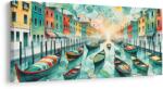 Dovido Tablou canal venețian plin de viață și culoare - 60x30