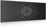 Dovido Tablou Mantala ornamentală în design alb-negru - 200x100